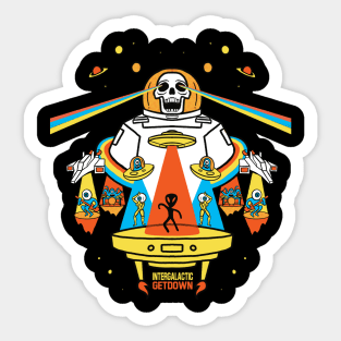 Intergalactic Get Down Sticker